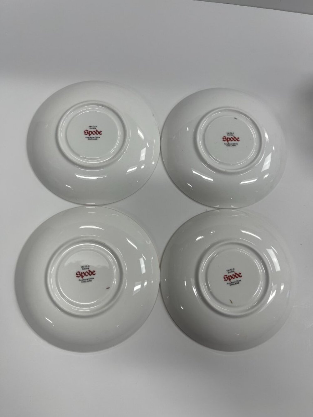 Spode Shima Y8172 Vintage Bone China 4 Cup & Saucer Sets England - Picture 4 of 15